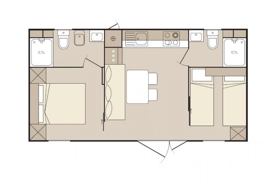 New Adria Mobile Home - Camp Vala Оребич Экстерьер фото